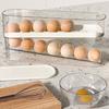 2Pcs Stackable Auto Rolling Egg Organizer Anti-fall Slide Style Egg Storage Box  Refrigerator