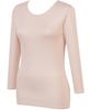 Warm Cotton Narrow Long PO Wing/Wacoal Women's Innerwear, 100% (Skin Side), Lightweight, Neck, 3/4 Sleeve, Sleeve, Autumn/Winter, EL2950,