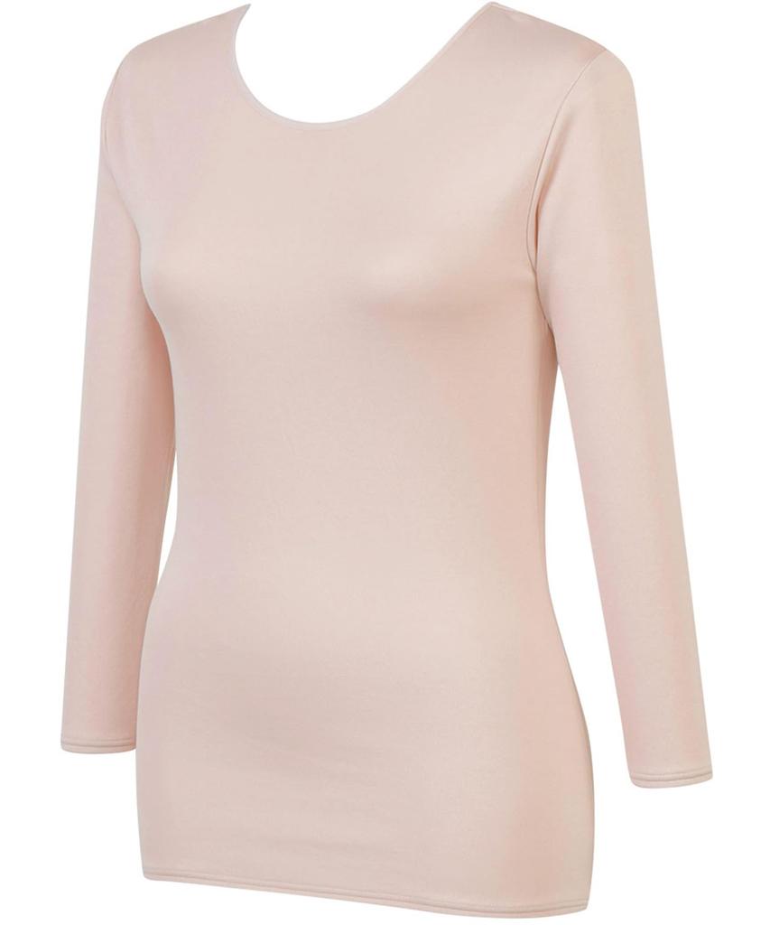 Warm Cotton Narrow Long PO Wing/Wacoal Women's Innerwear, 100% (Skin Side), Lightweight, Neck, 3/4 Sleeve, Sleeve, Autumn/Winter, EL2950,