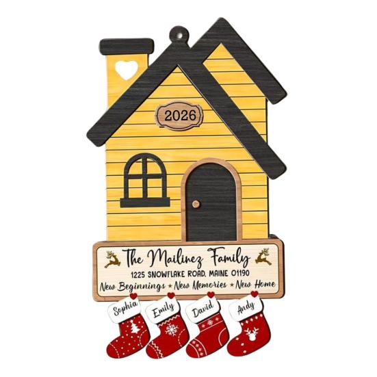Housewarming Gifts for New House Wooden First Home Owners Gift New Home Ornament for Women