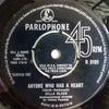 7-дюймовая пластинка CILLA BLACK - Anyone Who Had A Heart R5101 Parlophone 1964 UK Поп Б/У