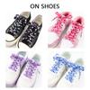 Trend Creative Shoelace Cloud Camouflage Shoelaces for Sneakers Width 0.8CM 120/140/160CM Flat Shoe Laces for AJ1&AF1 Woman Man