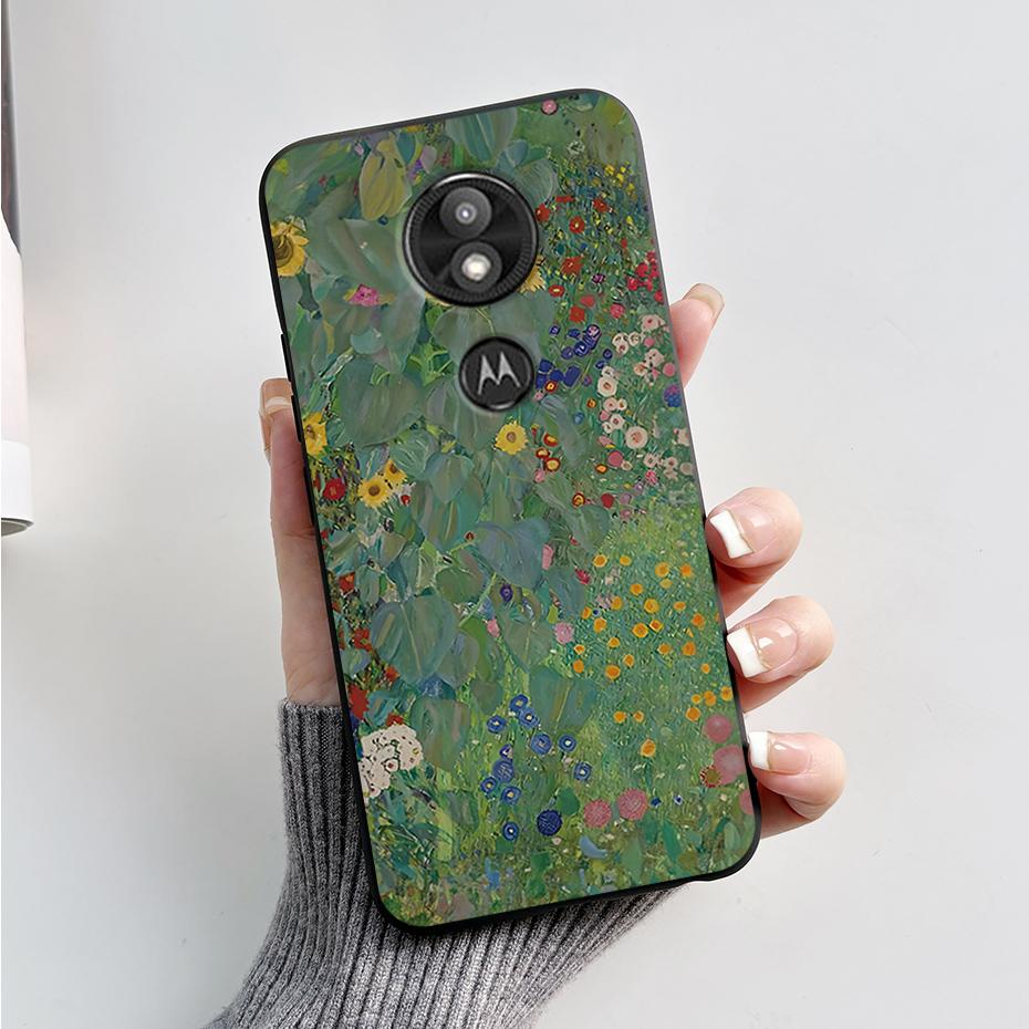 Чехол-бампер For Motorola Moto G7 Play Изысканный чехол Мягкий силиконовый корпус For Motorola Moto G7 Power Милый мультяшный черный чехол
