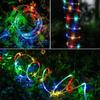 50/100Leds Solar String Lights Garden Waterproof Tube Rope Lamp Christmas Garland Lights For Outdoor Holiday Decoration Lighting