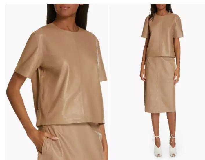 Топ ручной работы формальный из натуральной бежевой овчины для вечеринок повседневный стильный женский