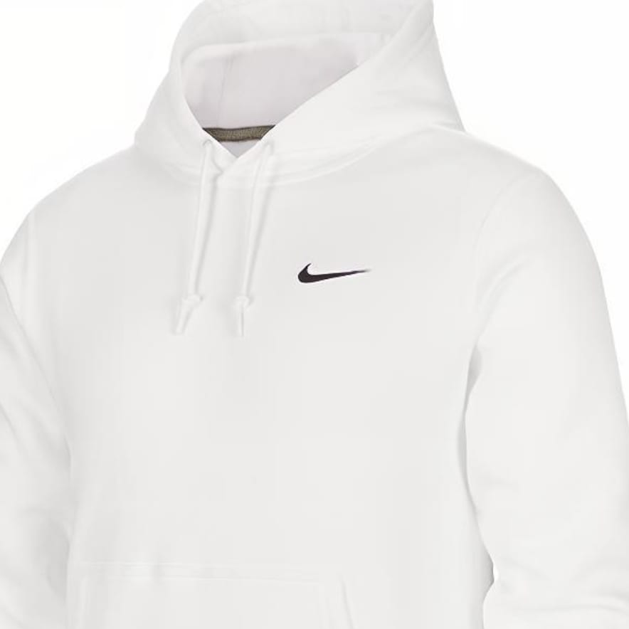 Nike Толстовки Мужские Белые С Капюшоном Умеренная Обычная 916271-100