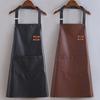 Kitchen Chef Apron Durable Seams Adjustable Neck Strap Waterproof with Large Front Pocket Heavy-duty BBQ Apron