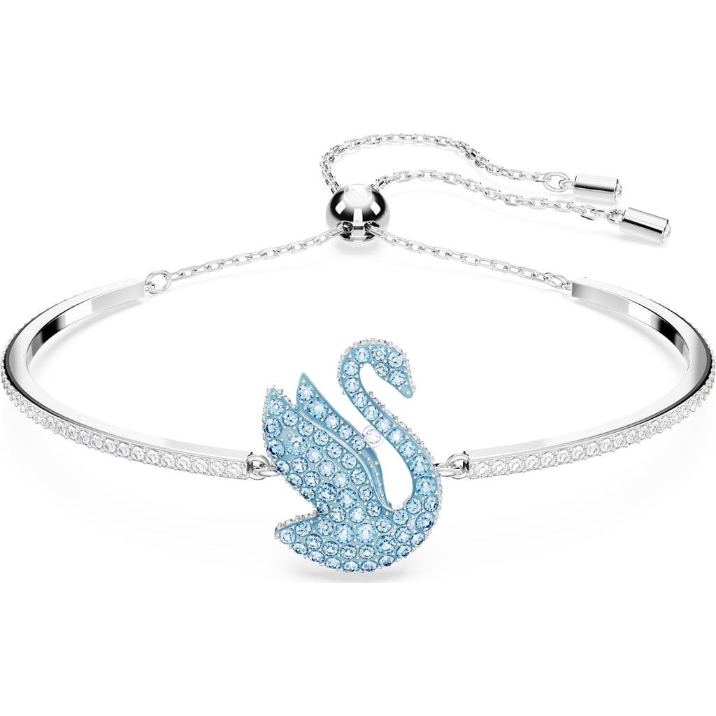 Swarovski Иконический браслет-лебедь Синий с родиевым покрытием 5660595