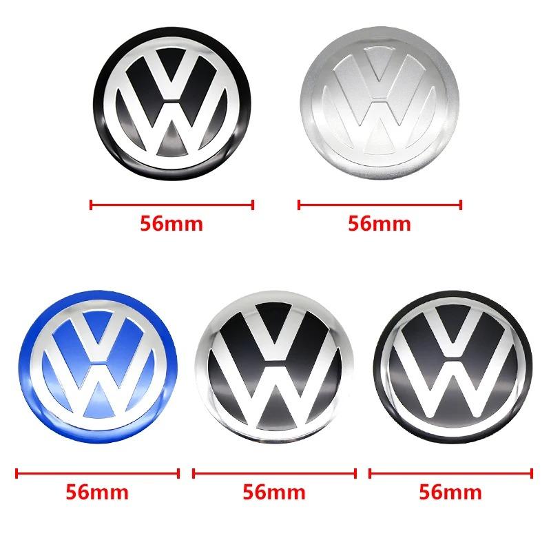 VW 4PCS Car Wheel Center Hub Cap Logo Sticker Emblem Badge Cover For VW Volkswagen Polo Golf Passat Tiguan Jetta Touareg Magotan EQ1