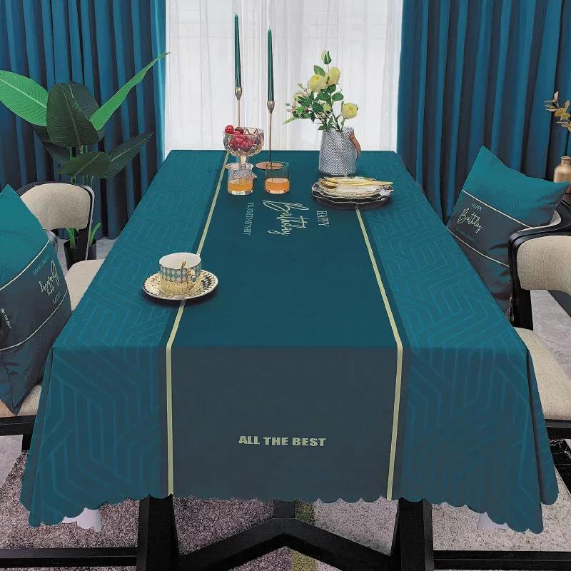 Скатерть водонепроницаемая и маслостойкая скатерть одноразовая современная прямоугольная скатерть для журнального столика ткань для украшения дома