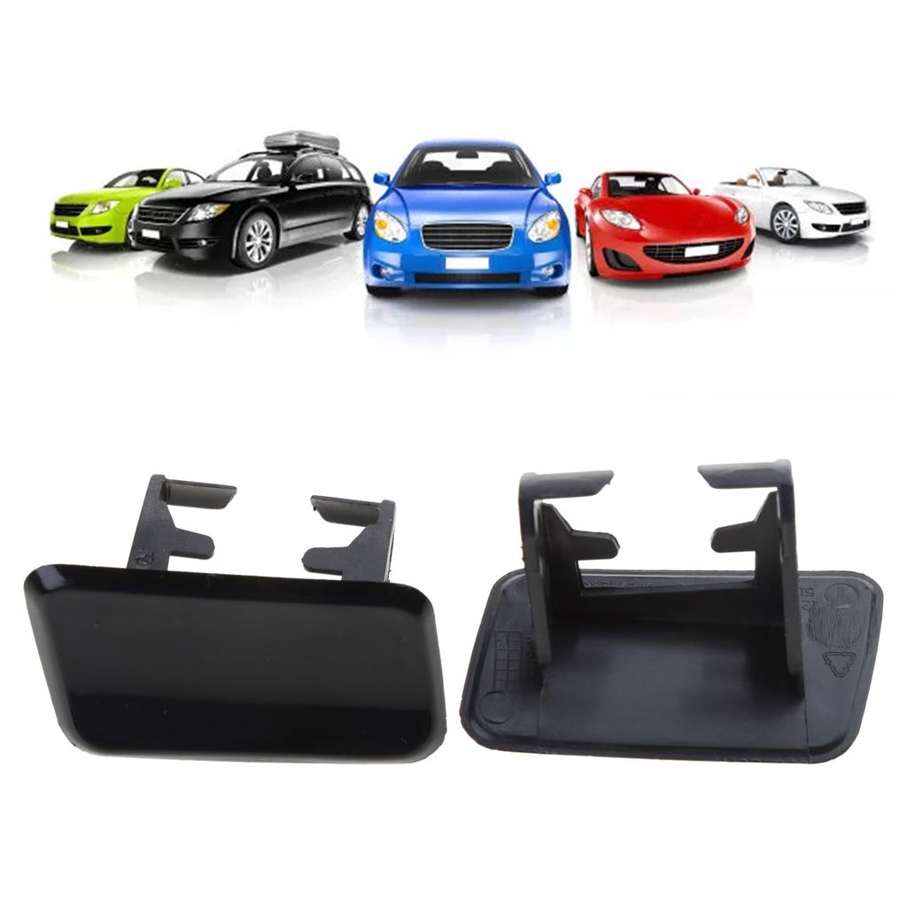 1 пара сменных крышек насадок омывателя фар для X3 E83 61673416176 61673416175 аксессуары для ремонта автомобилей черный