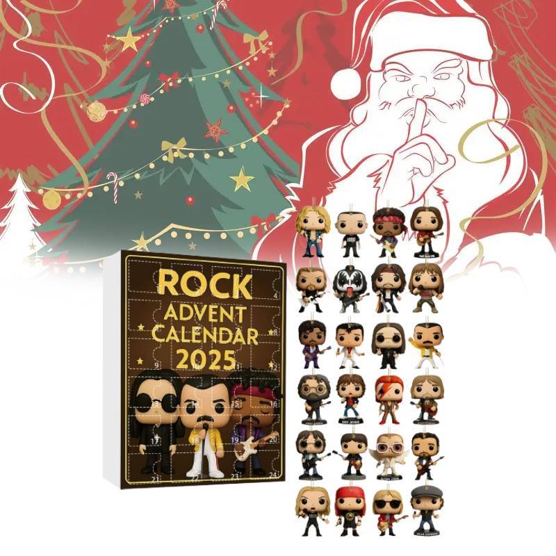 Рождественская серия «Слепой ящик» с акриловыми фигурками рок-группы для праздничного украшения елки