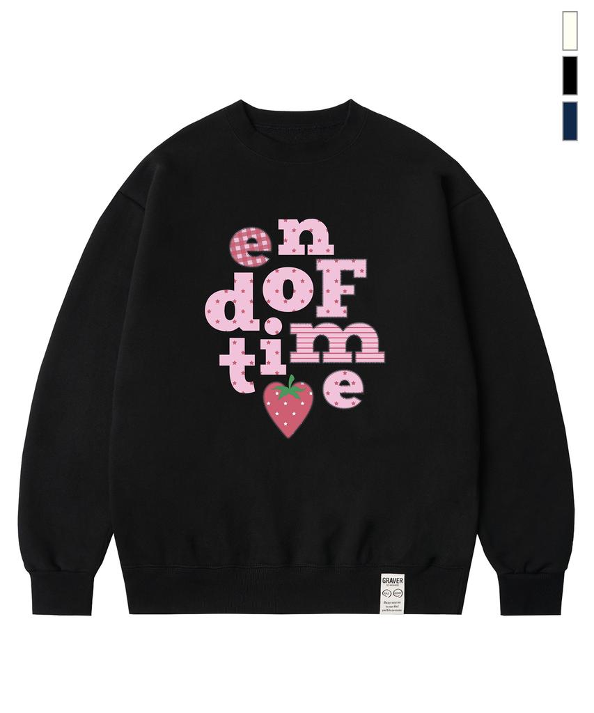 GRAVER [Unisex] Berry End Of Time Sweatshirt_3Color