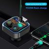 1/2/3/4 шт. Bluetooth 5.0 MP3-аудиоплеер Type-C PD 20 Вт QC3.0 Быстрая зарядка FM-передатчик Приемник Громкая связь Автомобильный комплект