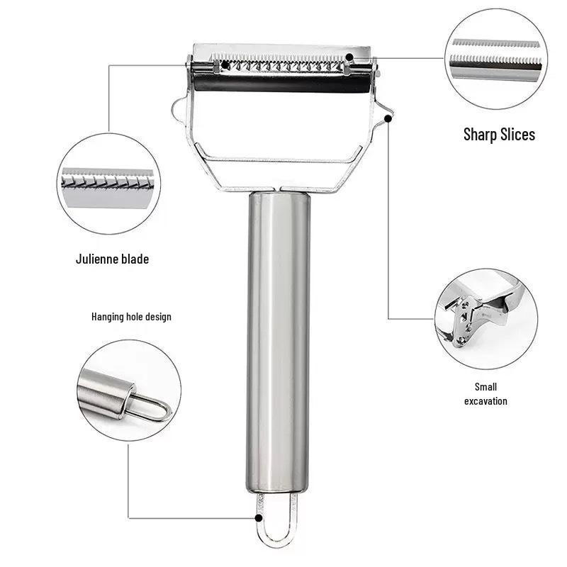 Многофункциональная терка и овощечистка из нержавеющей стали: Терка для редиса, Овощерезка для картофеля, Терка для кабачков