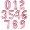 1 шт. 40-дюймовый цифровой жемчужно-розовый шар для украшения дня рождения ребенка, большой шар с цифрами 0123456789, гелиевые шары