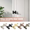 1 шт. Защелка для двери, Сверхпрочная, Защитная защелка, Черный, Серебристый, Дверь для отеля, Пряжка, Сплавная фурнитура J9T8