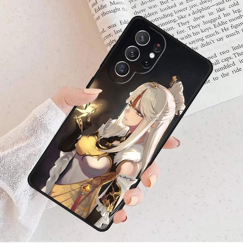 Чехол для телефона Genshin Impact Нин Гуан для Samsung Galaxy S25 S23 S30 S8 S21 S20 FE S24 S22 Note 10 20 Plus lite Ultra