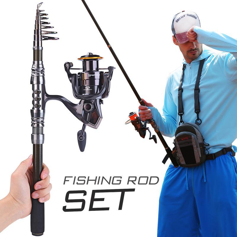 Удочка и катушка со спиннинговой катушкой Наборы для морской и пресноводной воды для катания на лодке Морская рыбалка