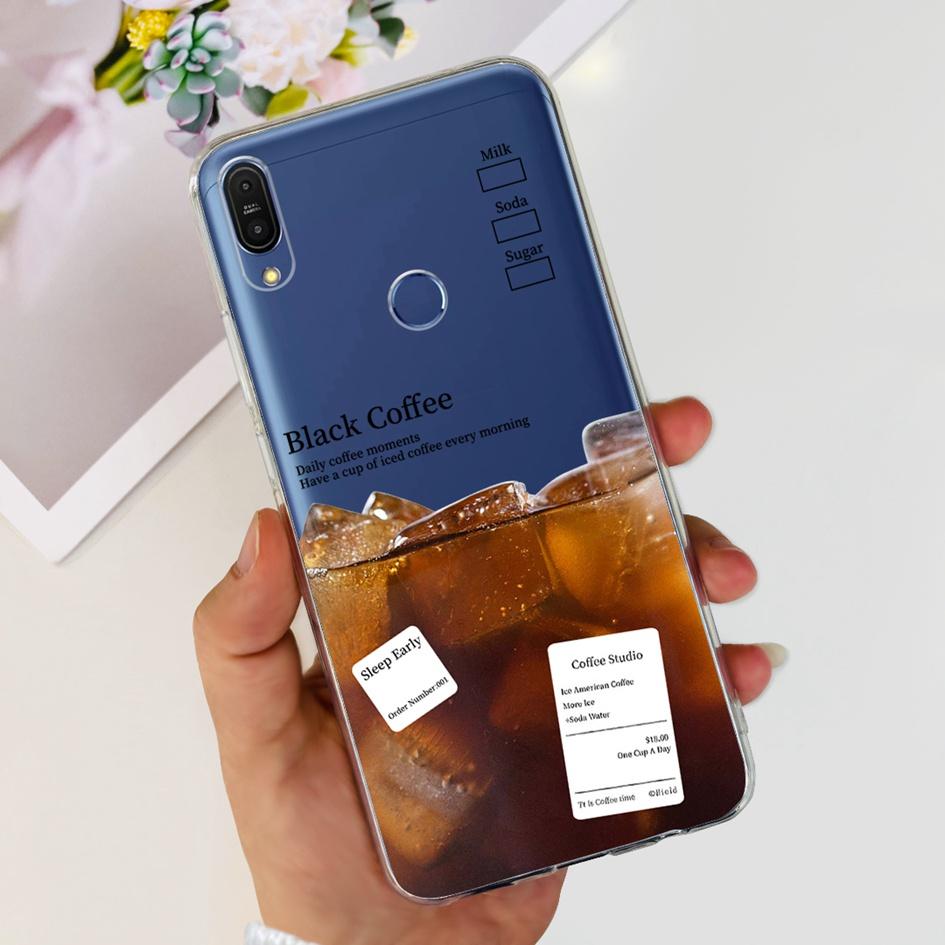 Чехол 5.99" для Asus Zenfone Max Pro (М1) ZB601KL ZB602K Чехол X00TDB Модный узор Прозрачный Мягкий Силикон Fundas Задняя крышка телефона