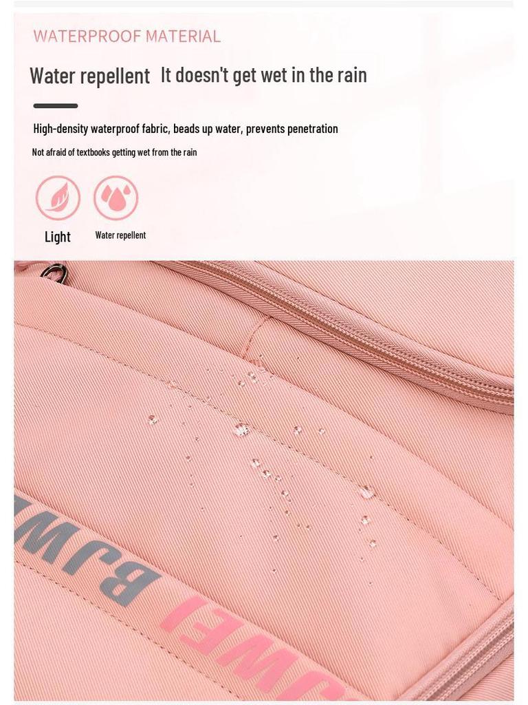 Bestway Waterproof Backpack for Female Junior High and Elementary Students - Large Capacity, Double Shoulder Design