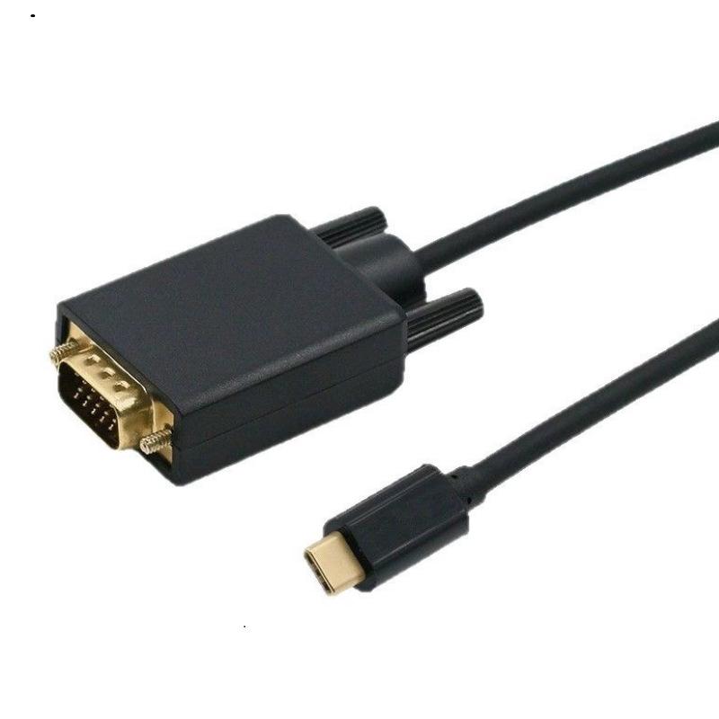 Кабель-адаптер USB 3.1 Type-C на VGA, 1,8 м, для телефона/планшета к проектору/телевизору