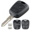 2 Buttons Car Remote Key Shell with 206 Blade Fit for Peugeot 106 206 306 406