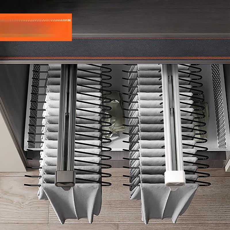 Telescopic Pull-Out Trouser Rack for Wardrobe Storage