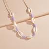 Shell Shell Beaded Necklace Adjustable Adjustable Neck Chain Minimalist Shell Braided Chain  Woman