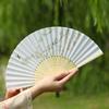 Vintage Style Tassel Elegent Female Fan Bamboo Chinese Japanese Folding Fan Hand Fan Home Decoration Shank Classical Dance Fan