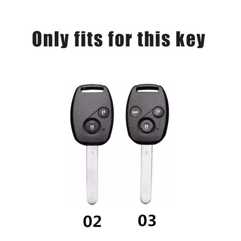 bzsh4 Leather Zinc Alloy Car Key Case Cover Shell For Honda CR-V Civic Insight Fit SRV FRV Chord 7 Jazz Gr8 150 R Motorcycle Accessory