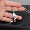 Stainless Steel Fat Fish Pendants Clavicle Chain Necklace Women Jewellery