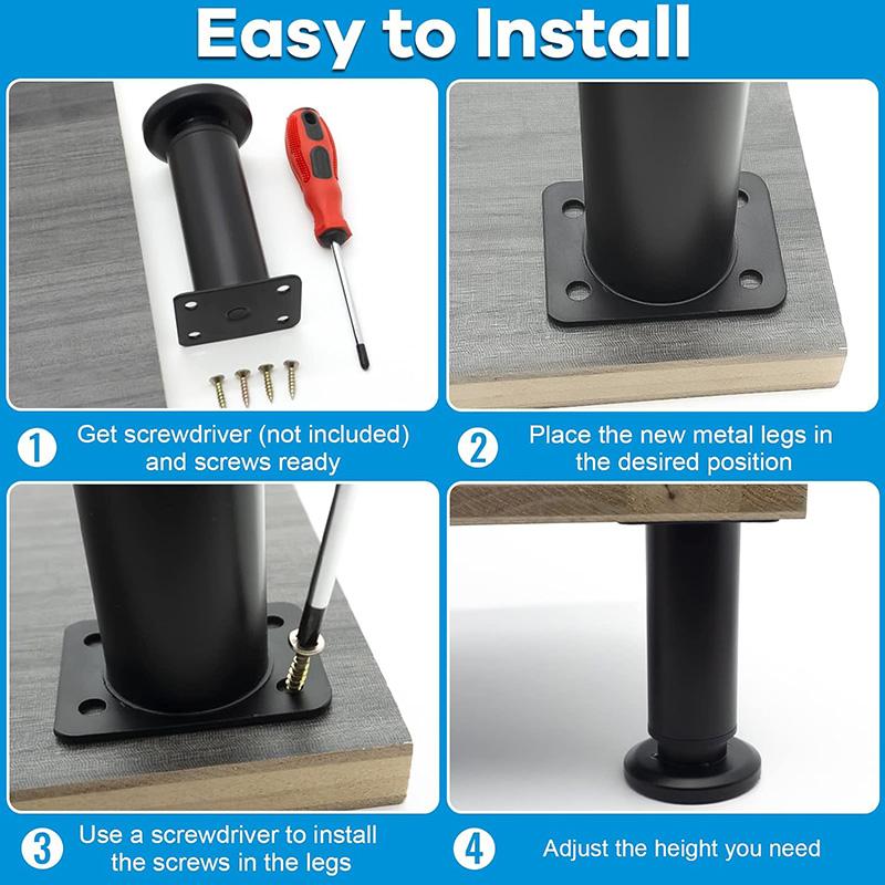 1 шт., мебель для дивана, регулируемые телескопические ножки для шкафа, металлические ножки для мебели, ножки для шкафа, стола, дивана-кровати, мебельные ножки