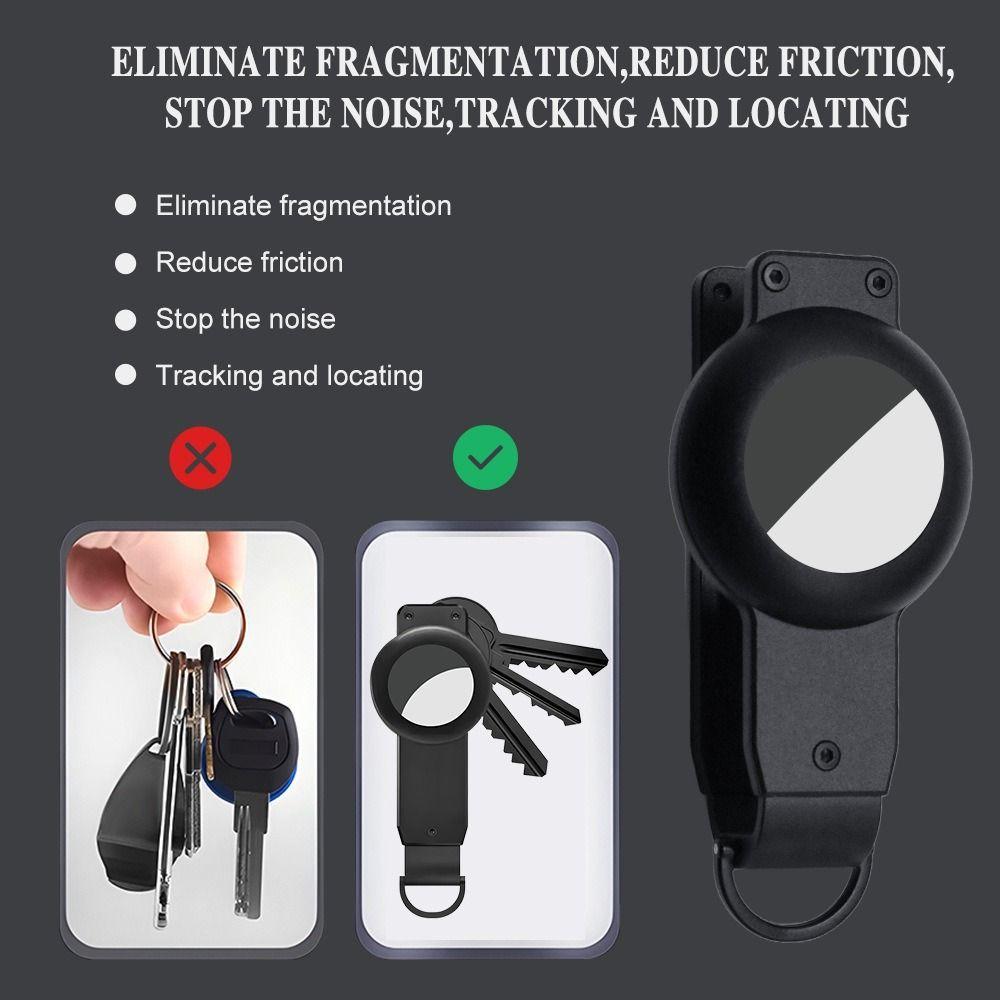 Вмещает 2-6 ключей Металлический органайзер для ключей Чехол-держатель для ключей из углеволокна для ключей длиной менее 6,2 см