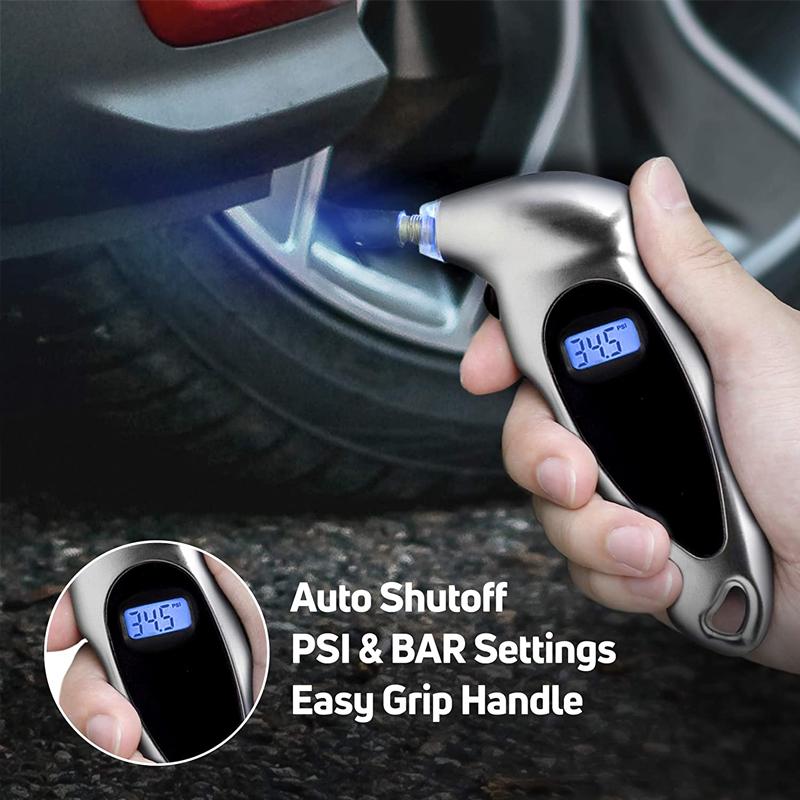 Digital Car Tire Pressure Gauge Monitor Backlight High-precision Tire Pressure Monitor Tyre Air Pressure Gauge Meter LCD Display