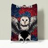Band D-Deftones Throw Lightweight 240g Flannel Blanket Soft Skin-friendly for Summer Cooling