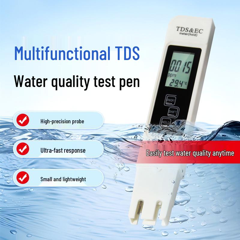 Portable TDS EC Conductivity Meter: 3-in-1 Pure Water Quality Tester