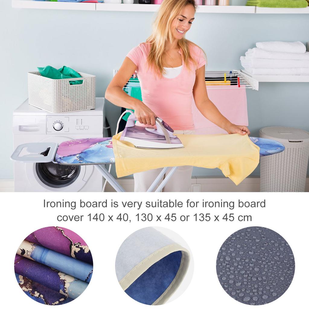 Чехол для гладильной доски 100% хлопок, сменная подкладка для гладильной доски, домашний эластичный регулируемый термостойкий большой чехол для глажки