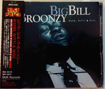 CD BIG BILL BROONZY  WARMWITTIWISE SRCS9461 SME Records 1999 Япония ObiБлюз Б/у