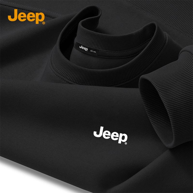 Jeep Мужской свитер с круглым вырезом, плотный