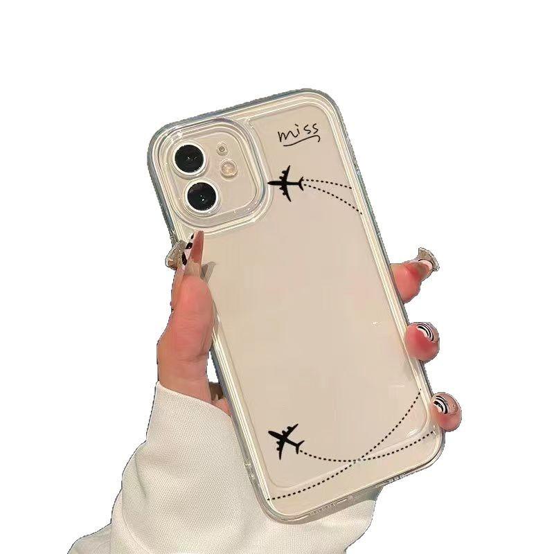 Простые линии самолет подходит для чехла мобильного телефона iphone11promax Apple 11 противоударный 11/космический чехол 11/11