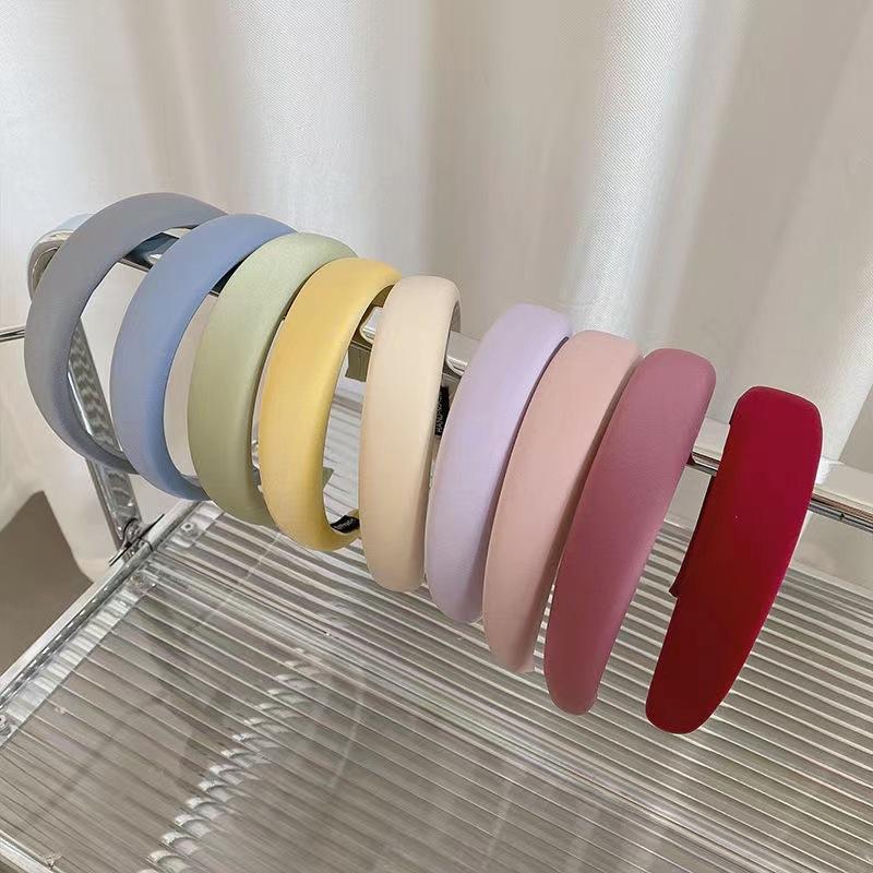 Атласный глянцевый ободок-повязка для женщин для выхода в свет с высоким подъемом и лицом, маленькие аксессуары для волос, заколка-ободок