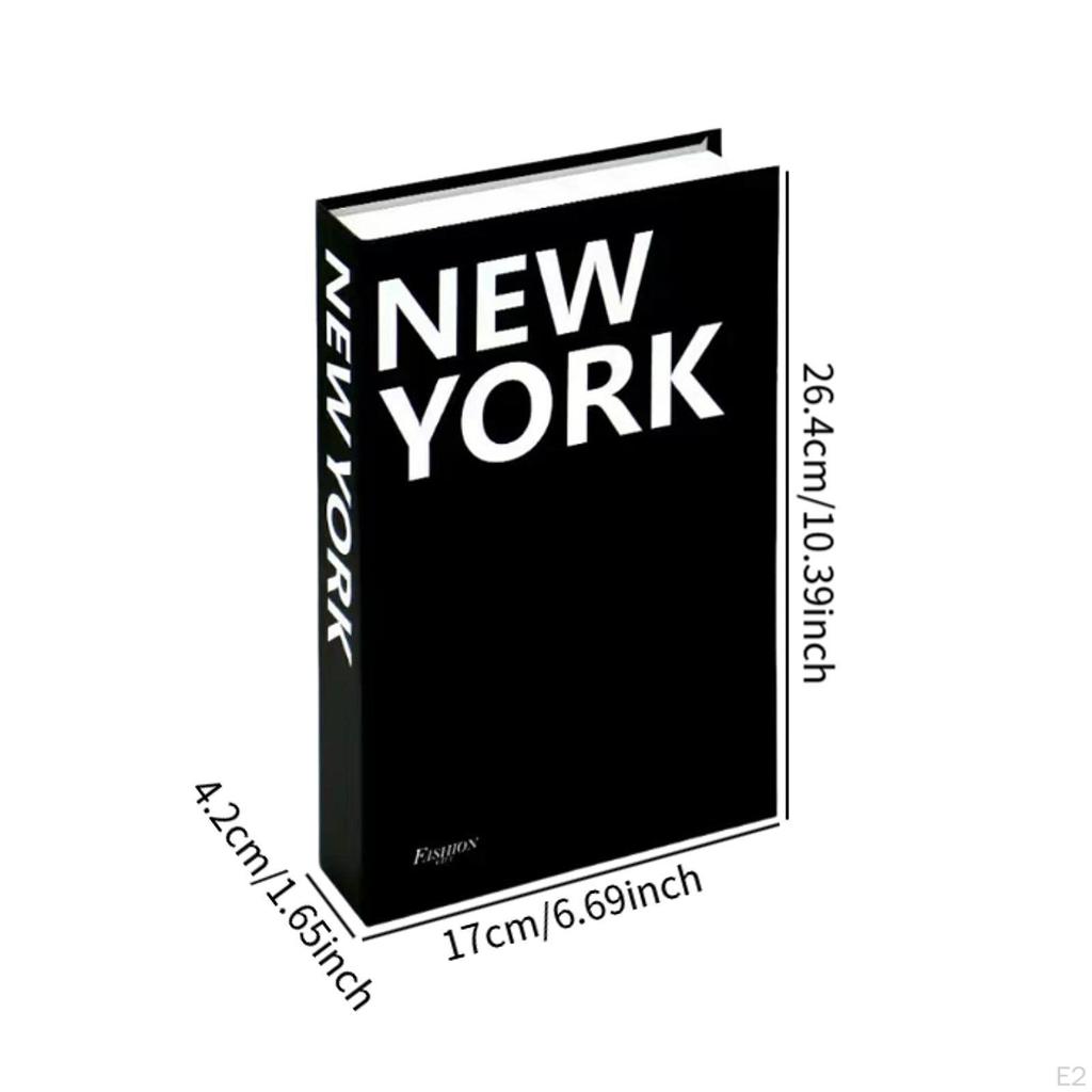 Decorative Faux Book for Home Styling Gift Modern Hardcover Accent Living Room And Entryway