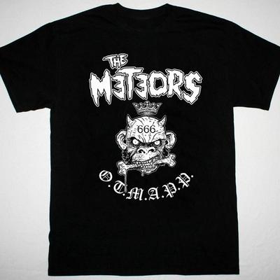 Постер футболки с изображением The Meteors, черная, с коротким рукавом, размеры от S до 5XL, 2F188