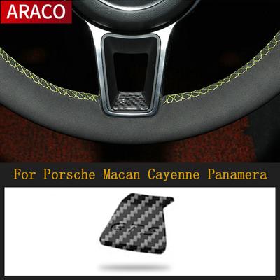 Для Porsche Macan Cayenne Panamera, модификация интерьера автомобиля, аксессуары, декоративное рулевое колесо