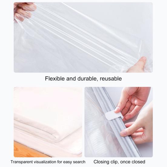 Vacuum Storage Bag Reusable Space Saving Mattresses Storage Bag Dust-proof Mattress Compression Bag for Home
