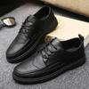 Mens Luxury Shoes Italy Oxford Leather Shoes For Men Classic Business Dress Shoes  Quality Trend Casual Loafers Brogue Shoe