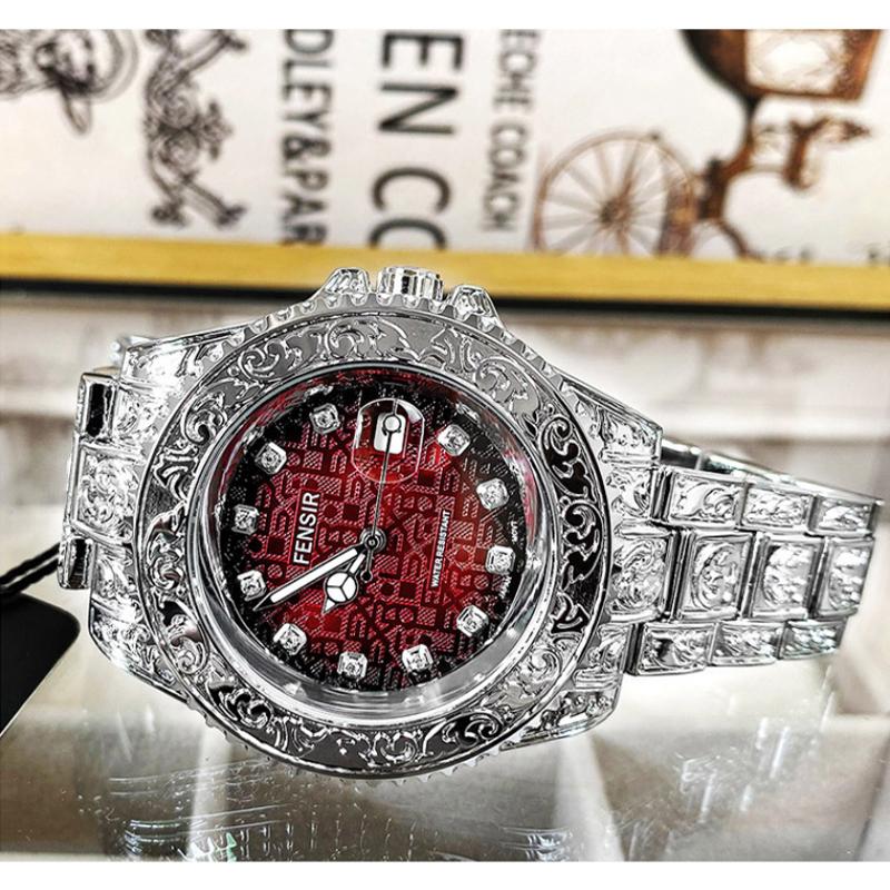 Часы Мужские Модные Ретро Роскошные Креативные Стальной Браслет Наручные Часы Аналоговые Часы Светящаяся Стрелка Календарь Мужские Кварцевые Наручные Часы Montre Homme