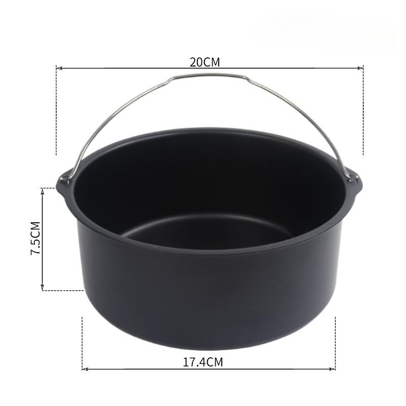 6/7/8-дюймовая круглая форма для торта, антипригарная форма для выпечки, противень, формы, корзина для аэрофритюрницы с ручками, форма для выпечки, противни для выпечки в пицце-печи