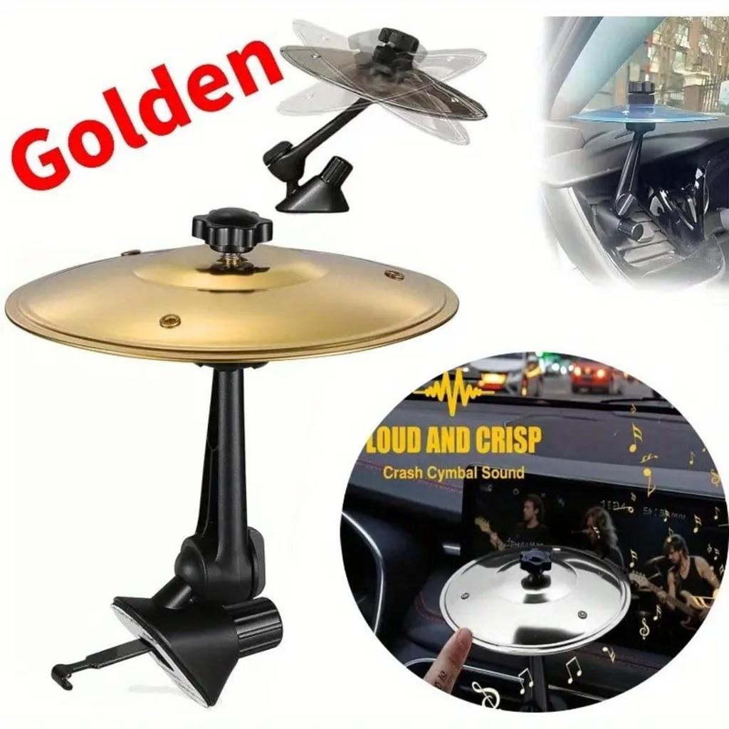 Portable Car Handheld Cymbals Car Air Conditioning Exhaust Port Decoration Drum Cymbal Design Tapping Rhythm